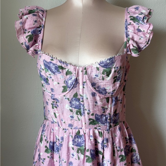 NWT ASTR the Label Wedelia Floral Print Corset Dress Size M - Picture 16 of 16